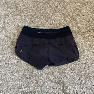 Lululemon Black Speed Up Shorts